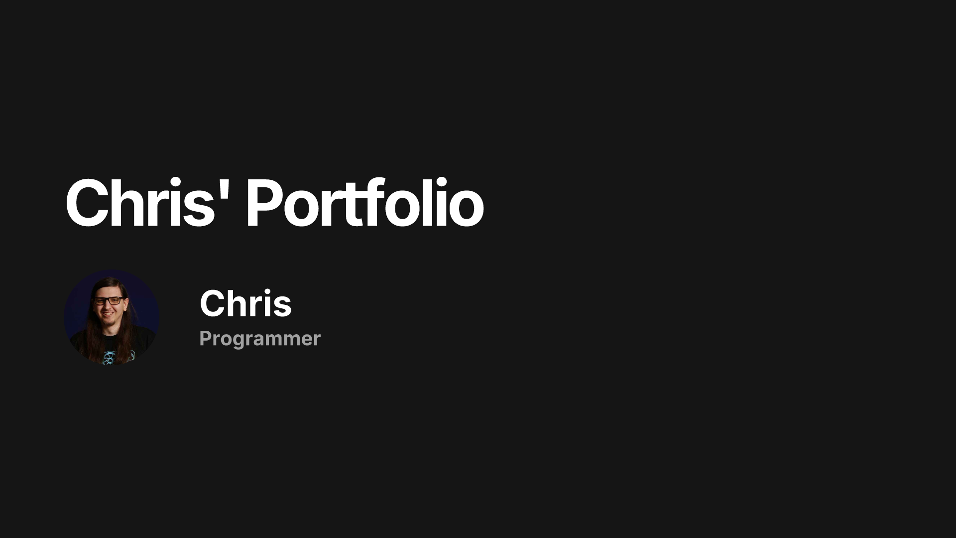 Chris' Portfolio